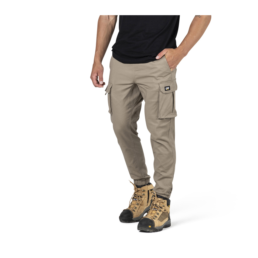 Men's Caterpillar Diesel Pants Khaki Ireland RNIS58903